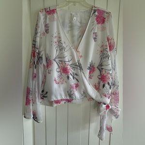 Leith Floral Long Sleeve Top